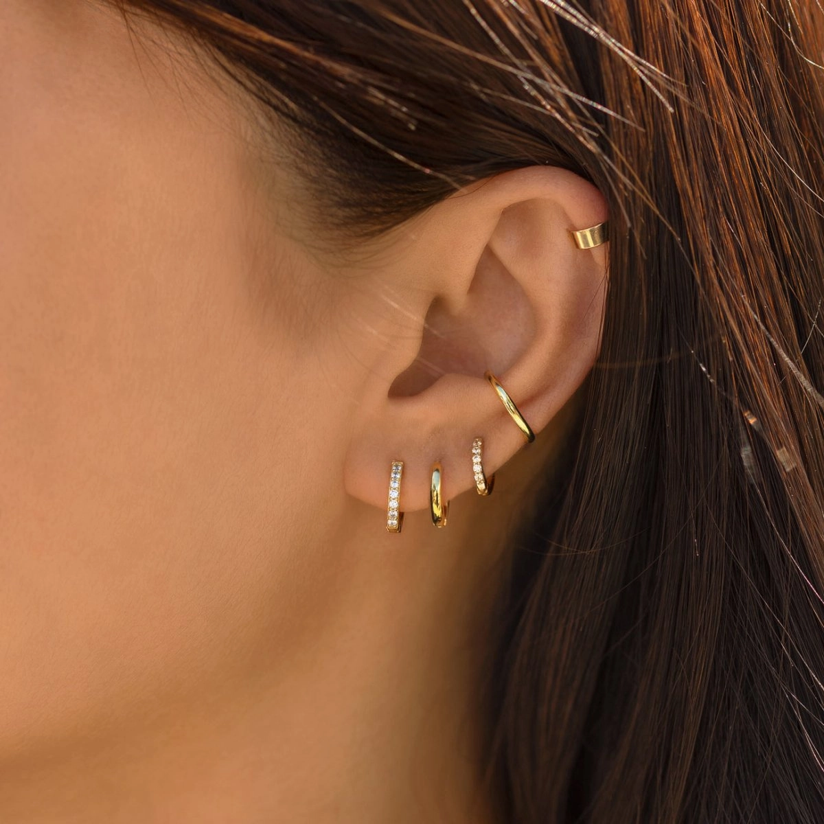 Tiny Huggie Hoop Earrings