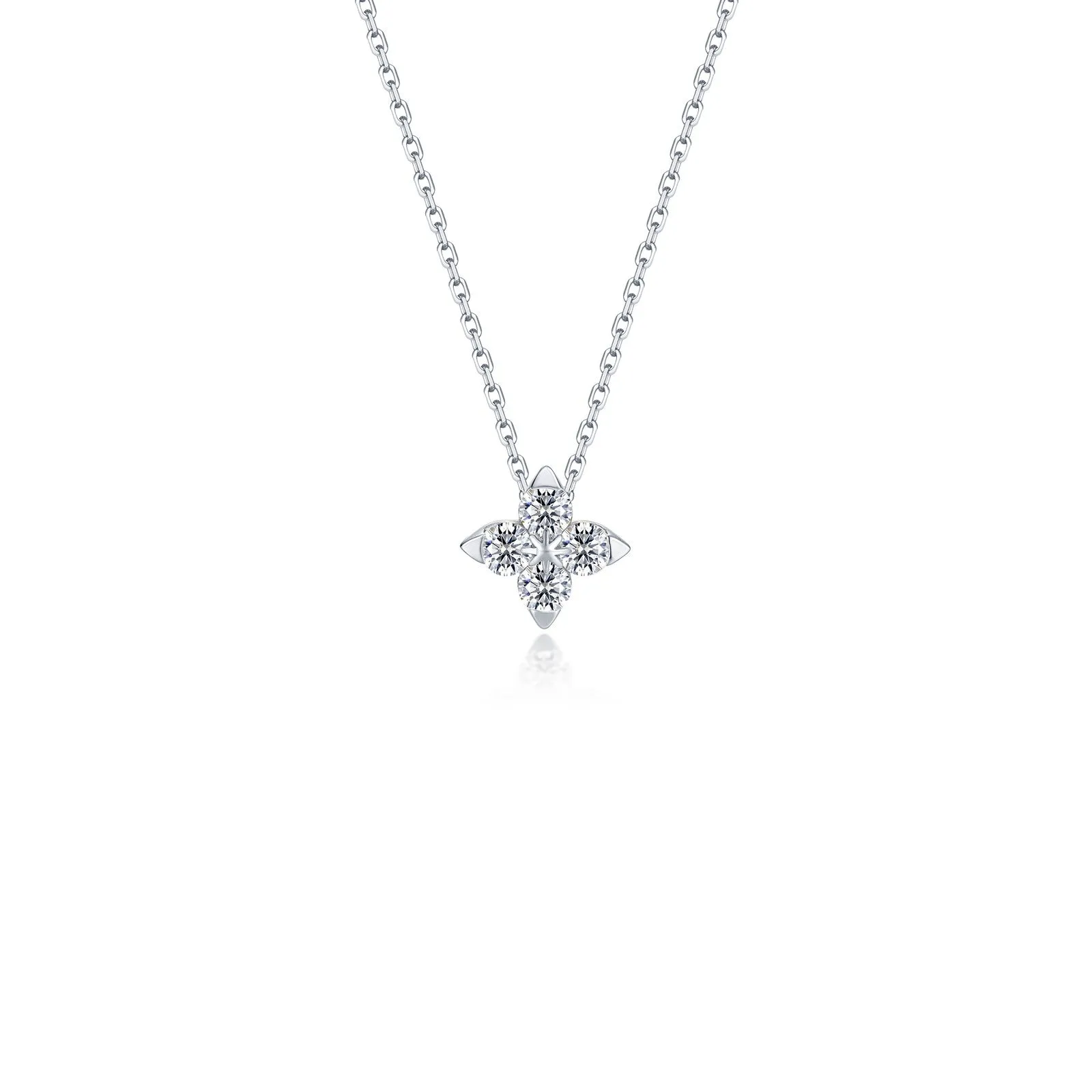 Trillium Bloom Necklace N0344CLG18