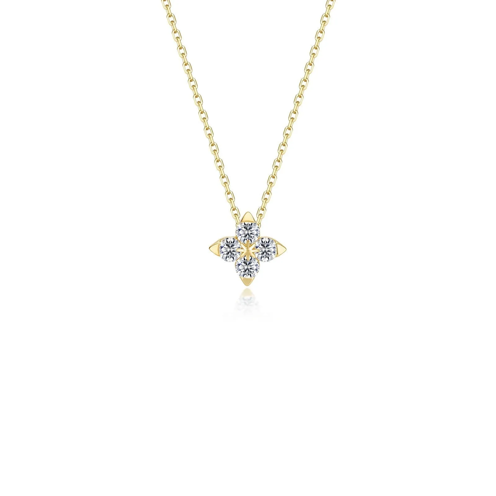 Trillium Bloom Necklace N0344CLG18