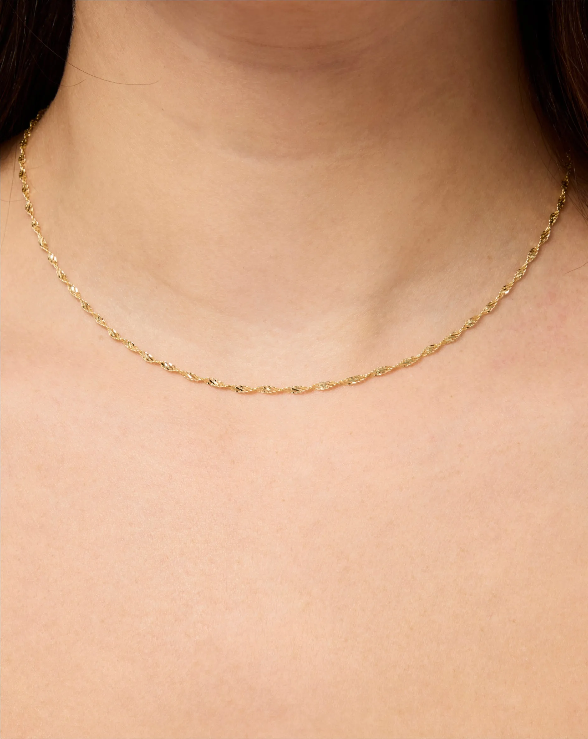 Twisted Dorica Chain Necklace