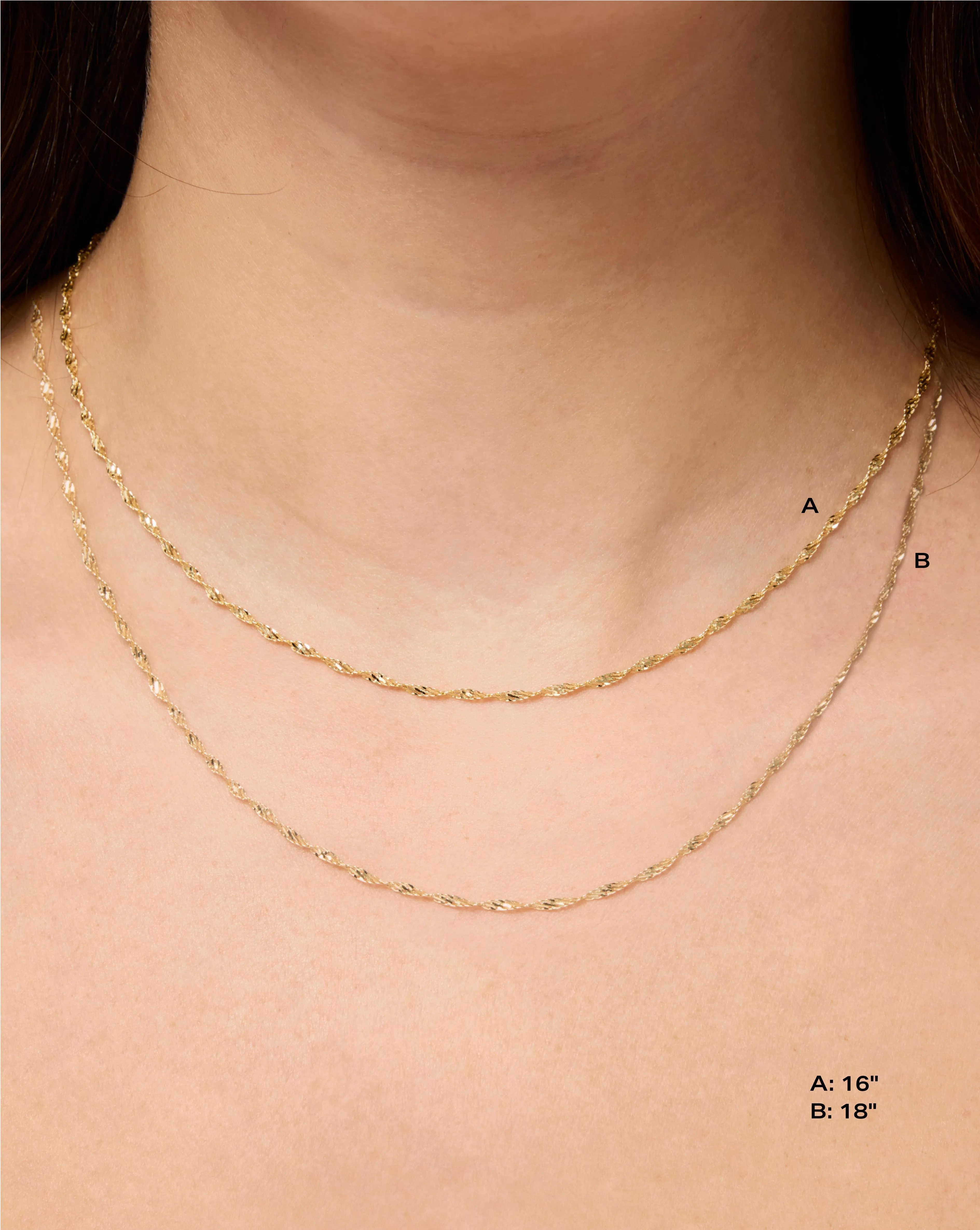 Twisted Dorica Chain Necklace