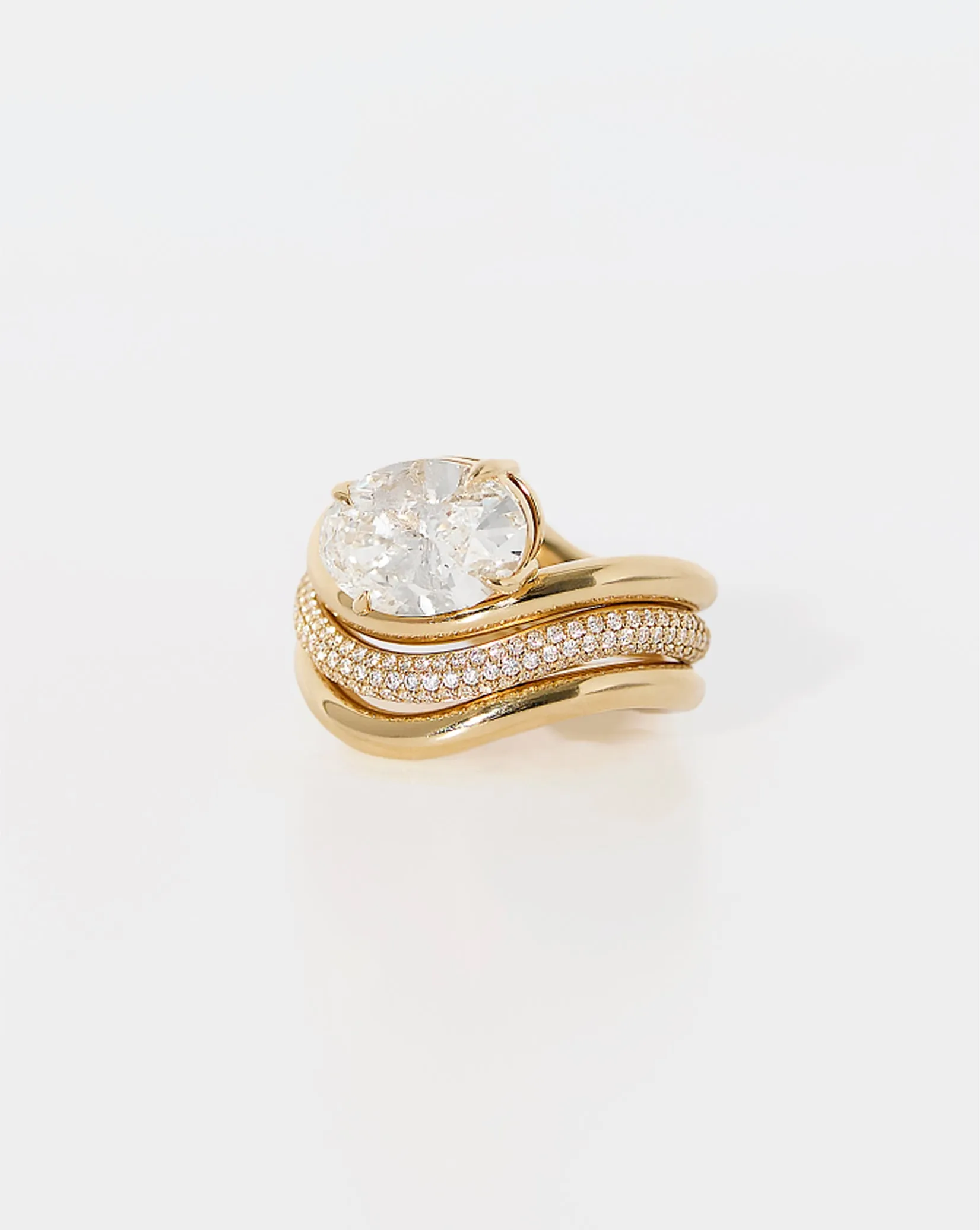 Wave Wedding Band