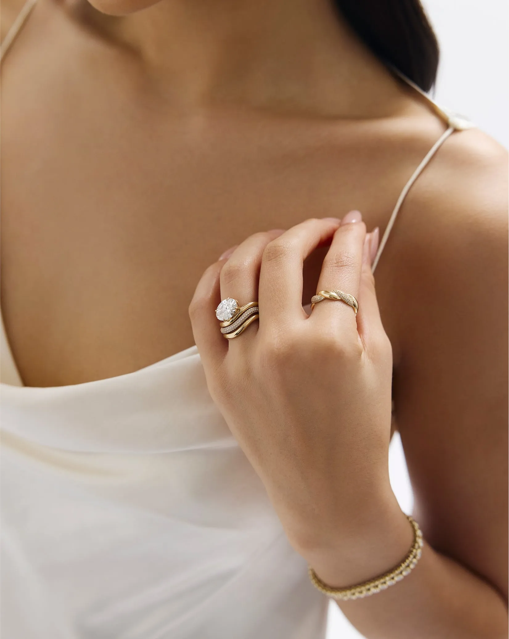 Wave Wedding Band