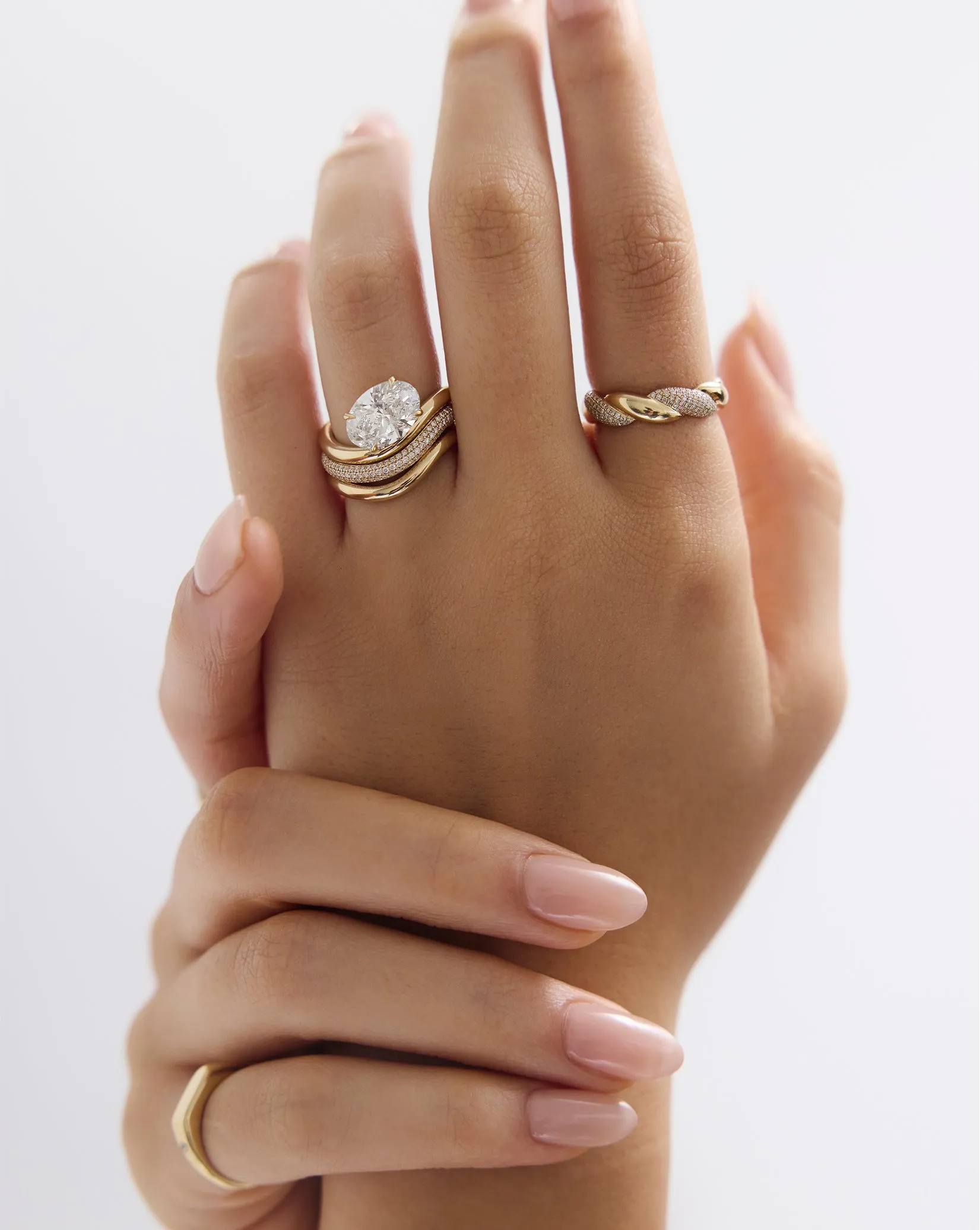 Wave Wedding Band