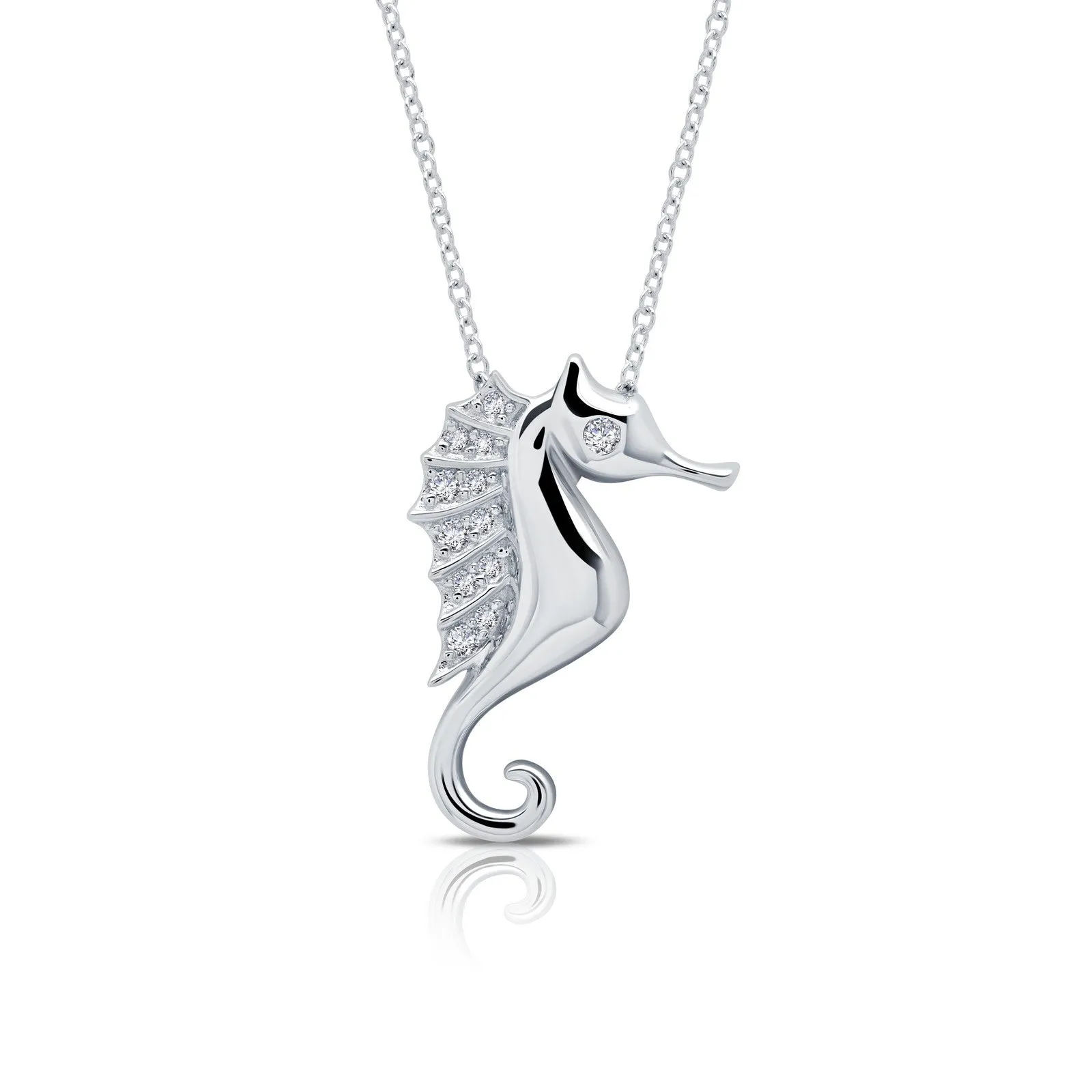 Whimsical Seahorse Necklace N0159CLP20