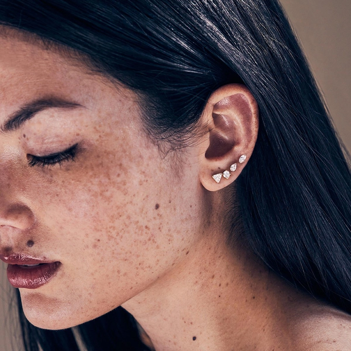White Sapphire Studs