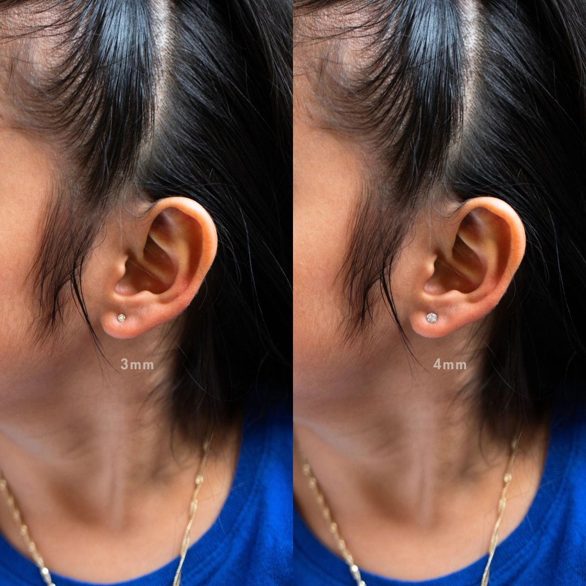 White Sapphire Studs