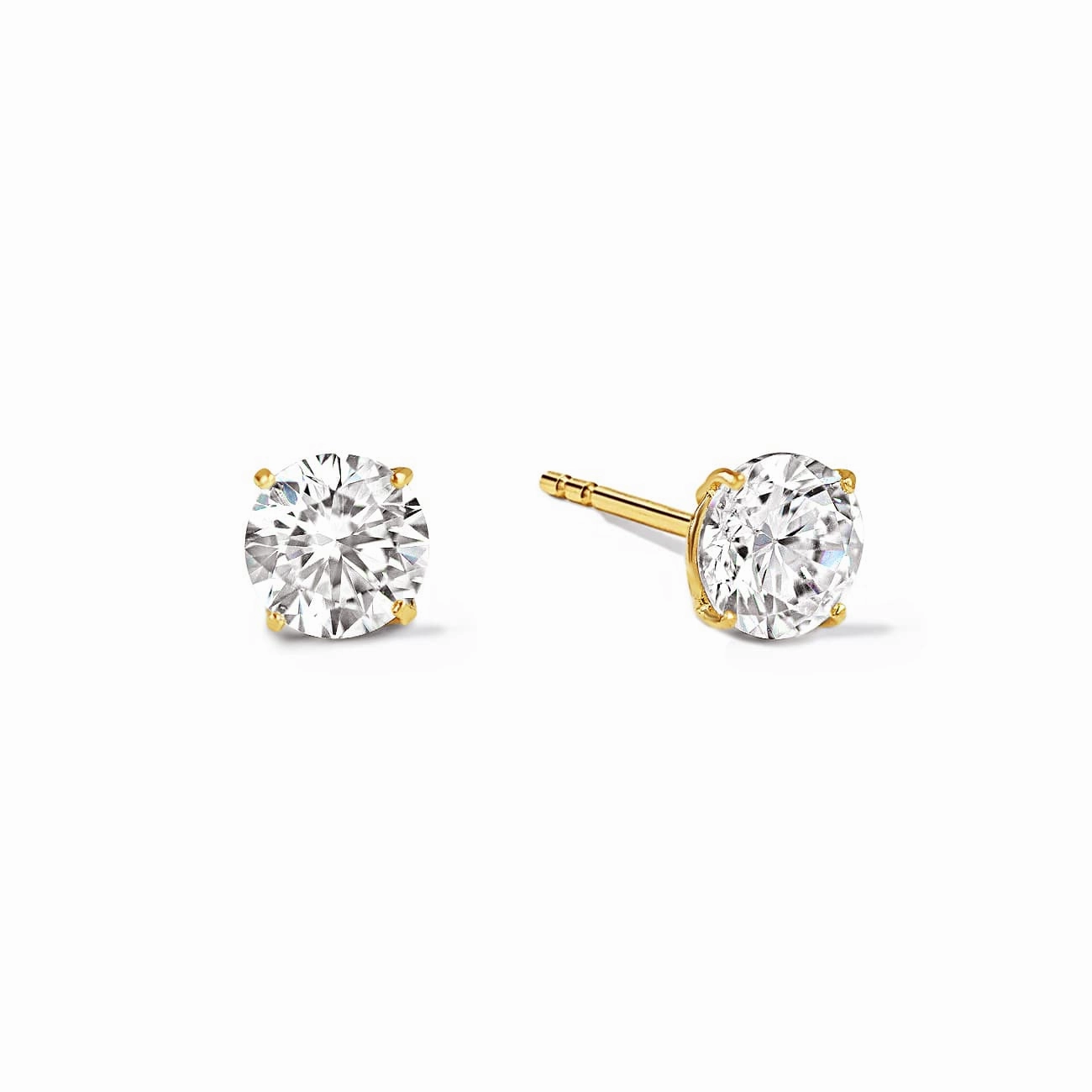 White Sapphire Studs