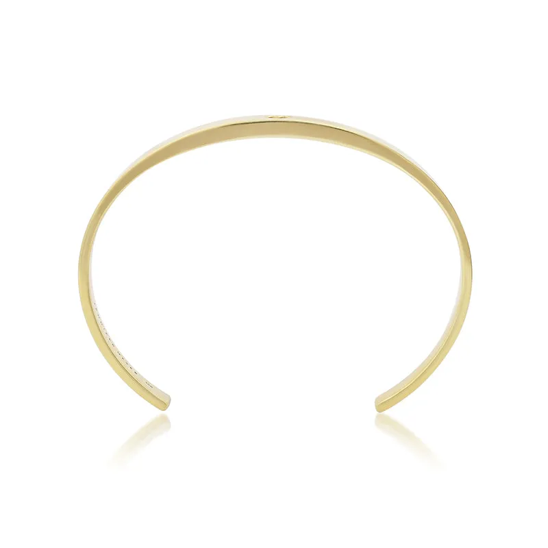 Wide Ellen Cuff with Cut-Out Heart Accent
