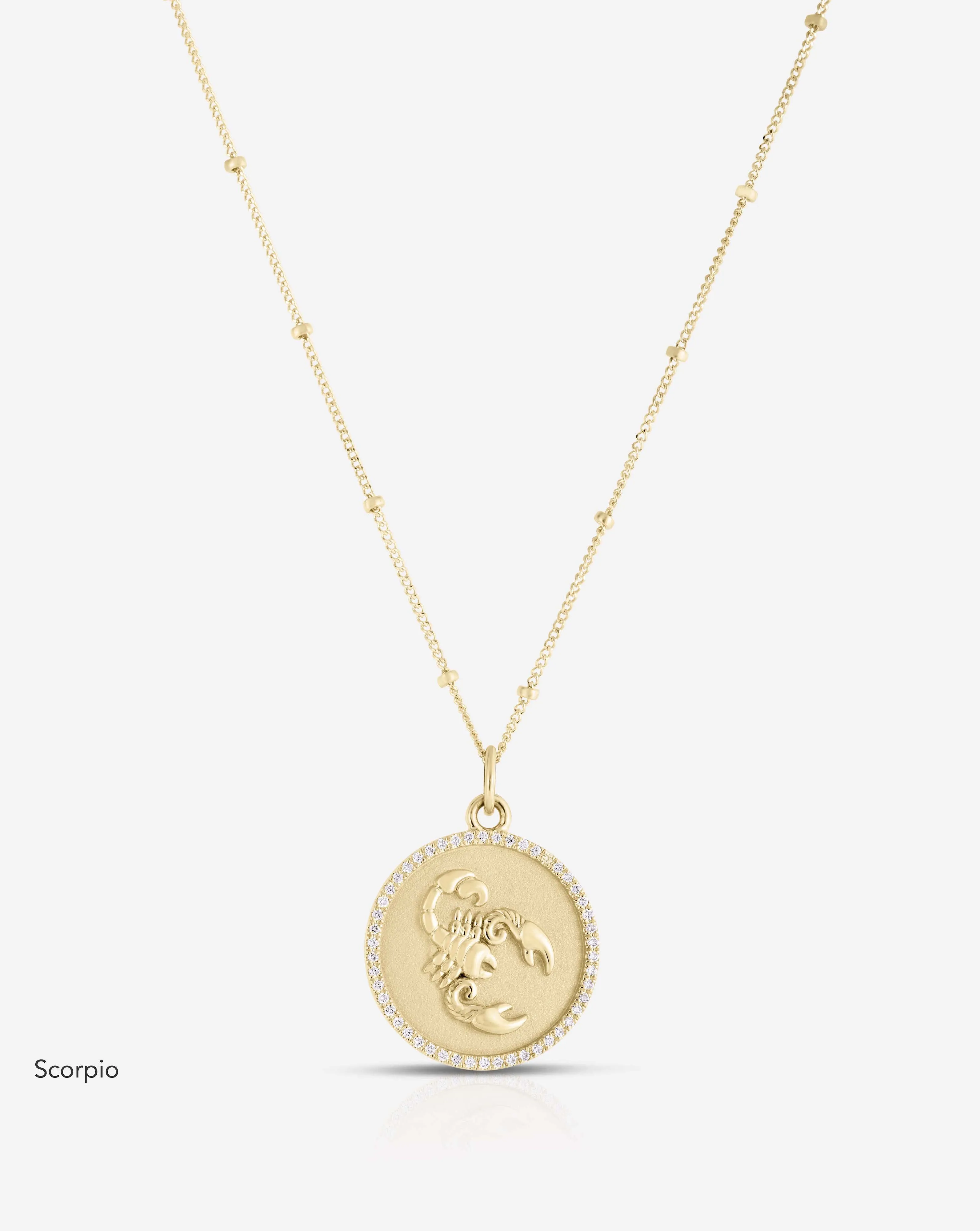 Zodiac Medallion Necklace
